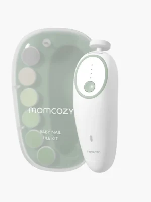 Lima eléctrica para uñas de bebé Momcozy – Luz LED, bajo nivel de ruido