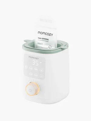 Calentador de biberones Momcozy para leche materna, alimentos de fórmula de leche materna, nutrientes más completos conservados, calor rápido, luz nocturna para lactancia nocturna, fácil de usar con un solo toque