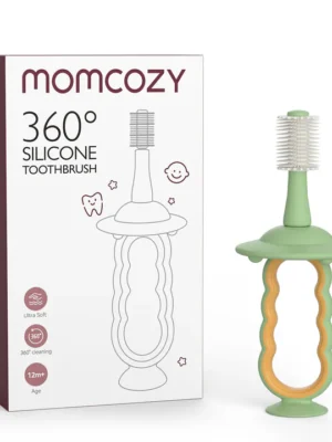 Serie de Cuidado Bucal Momcozy: Cepillo Dental de Dedo, 2 unidades