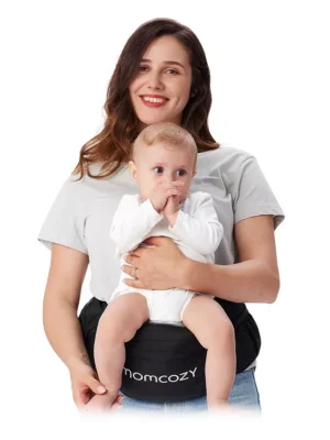 Portabebé de cadera, ajustable, soporte abdominal y lumbar