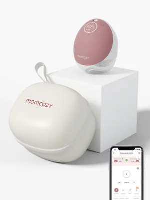 Sacaleches o extractor portátil Momcozy Mobile Flow™ M9 de 24mm, incluye bridas 21/19/17, batería de larga duración, capacidad 150ml, color rojo, una copa