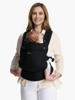 Portabebé o Cargador Ajustable Momcozy para Recién Nacidos a Niños Pequeños-Negro